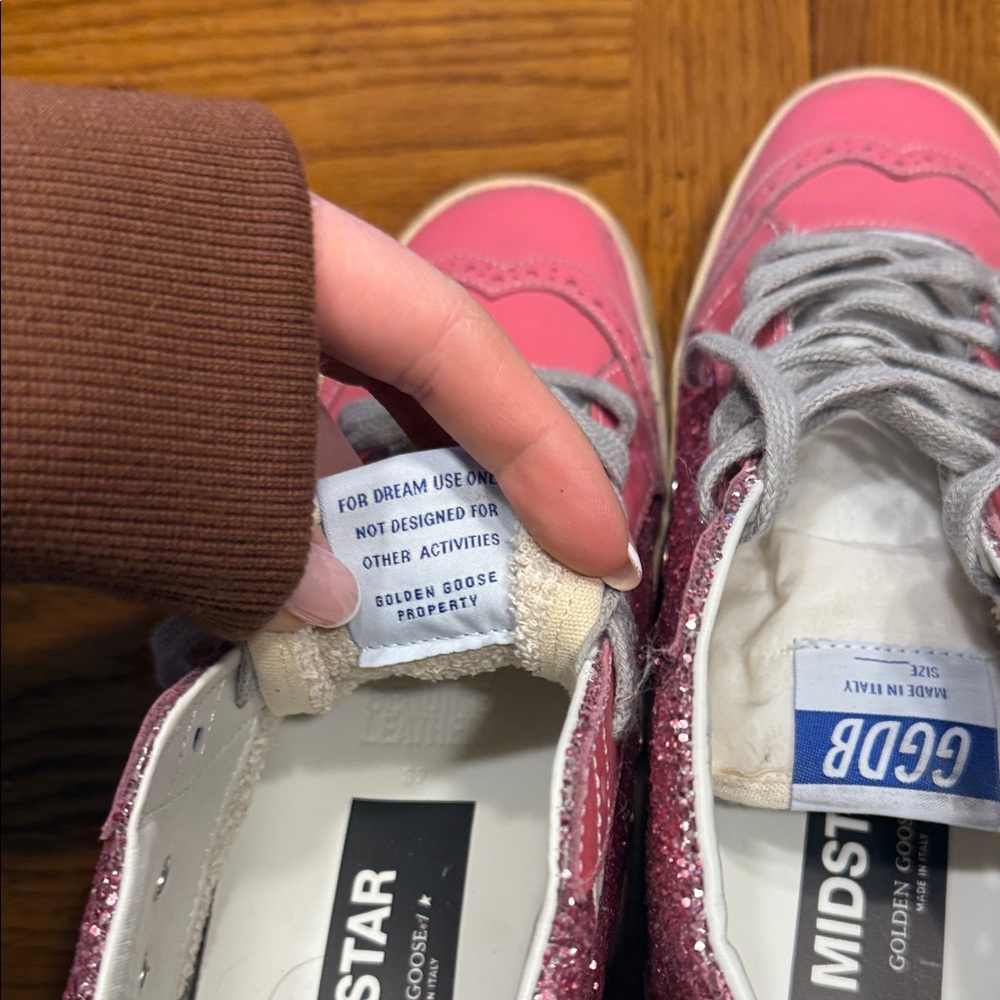 Golden Goose Pink Glitter Midstar - Picture 6 of 9